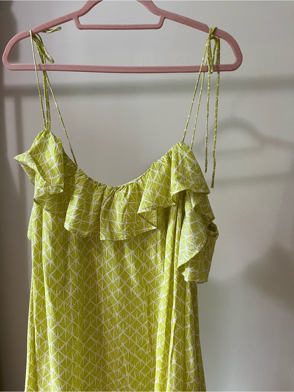 H&M Lime Yellow Ruffled Sundress - Picture 4 of 8